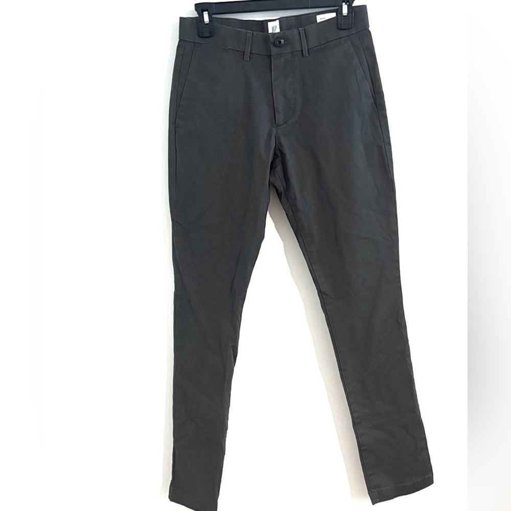 GAP‎ Men's Size 29x32 Dark Gray Chinos Clean Stretch